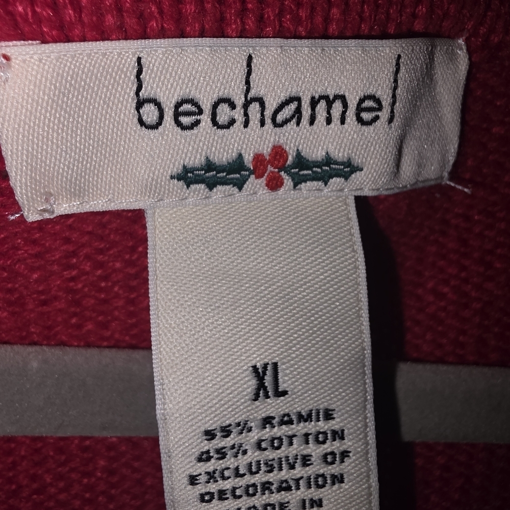 Red Cardigan with Embroidered Ornaments - Picture 5 of 5